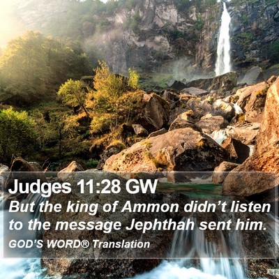 Judges 11:28 GW Bible Verse Image