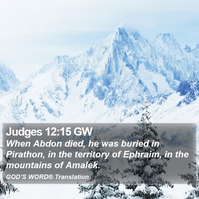 Judges 12:15 GW Bible Verse Image