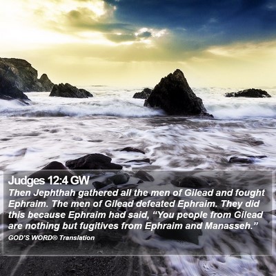 Judges 12:4 GW Bible Verse Image