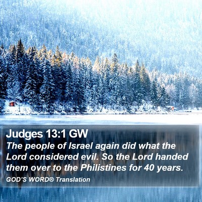 Judges 13:1 GW Bible Verse Image