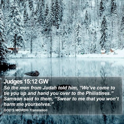 Judges 15:12 GW Bible Verse Image