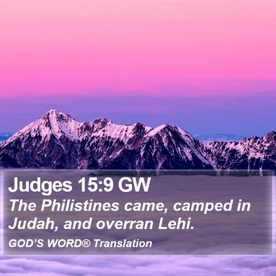 Judges 15:9 GW Bible Verse Image