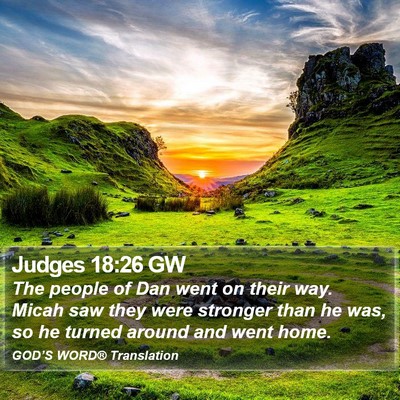 Judges 18:26 GW Bible Verse Image