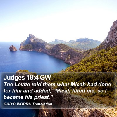 Judges 18:4 GW Bible Verse Image