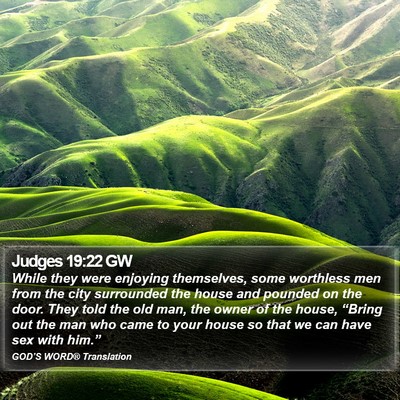 Judges 19:22 GW Bible Verse Image