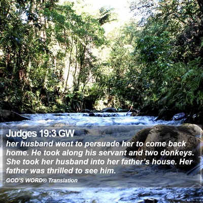 Judges 19:3 GW Bible Verse Image