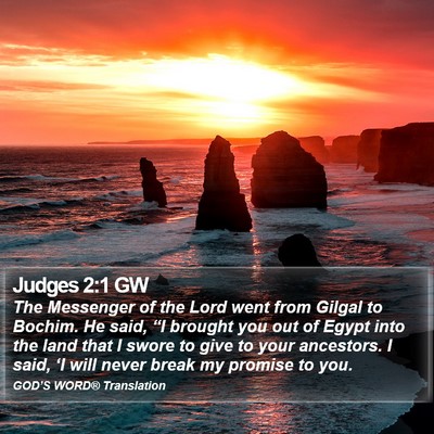Judges 2:1 GW Bible Verse Image