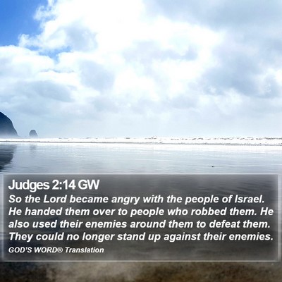 Judges 2:14 GW Bible Verse Image