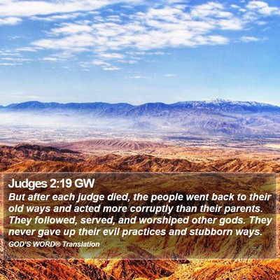 Judges 2:19 GW Bible Verse Image
