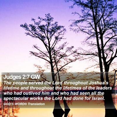 Judges 2:7 GW Bible Verse Image