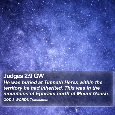 Judges 2:9 GW Bible Verse Image