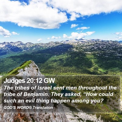 Judges 20:12 GW Bible Verse Image