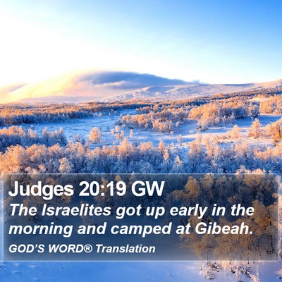 Judges 20:19 GW Bible Verse Image