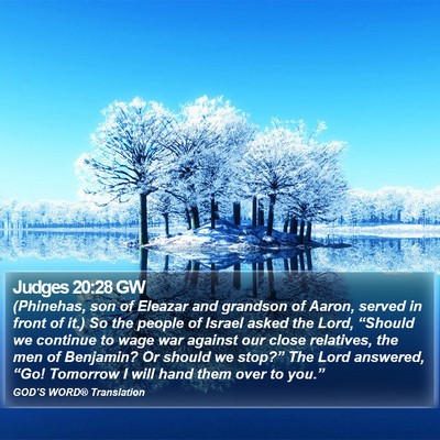 Judges 20:28 GW Bible Verse Image