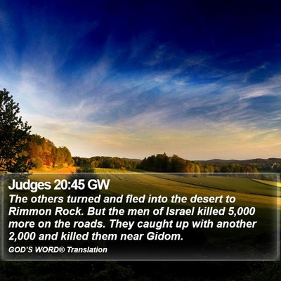 Judges 20:45 GW Bible Verse Image