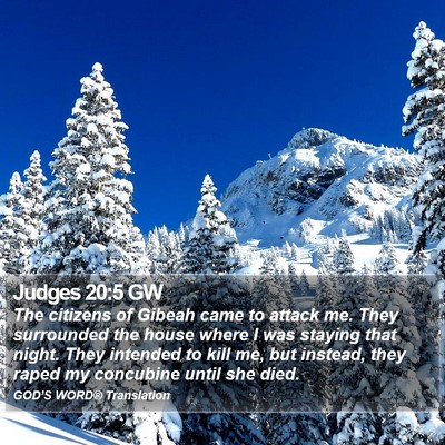 Judges 20:5 GW Bible Verse Image