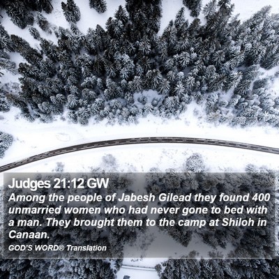 Judges 21:12 GW Bible Verse Image