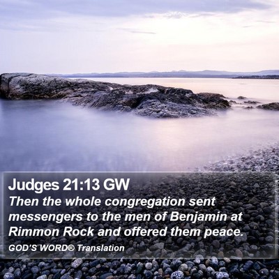 Judges 21:13 GW Bible Verse Image