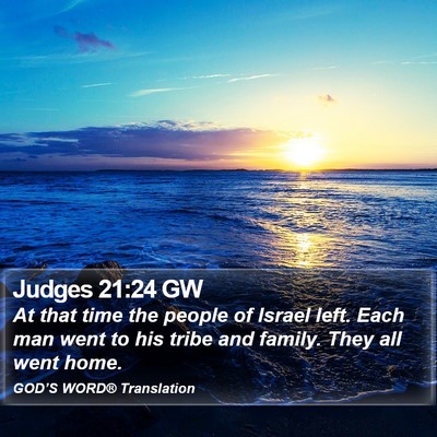 Judges 21:24 GW Bible Verse Image