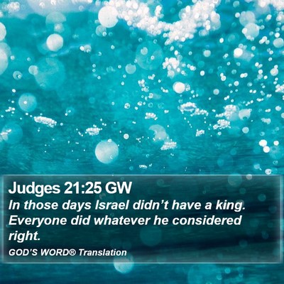 Judges 21:25 GW Bible Verse Image