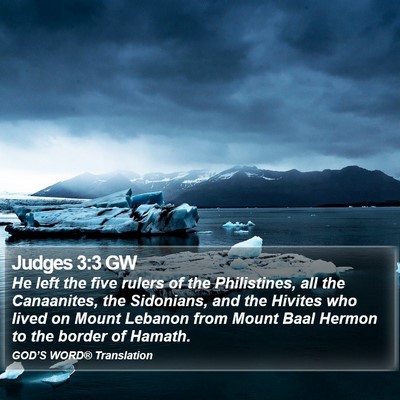 Judges 3:3 GW Bible Verse Image