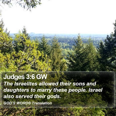 Judges 3:6 GW Bible Verse Image