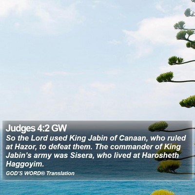 Judges 4:2 GW Bible Verse Image