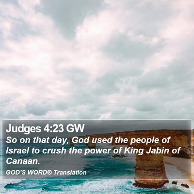 Judges 4:23 GW Bible Verse Image