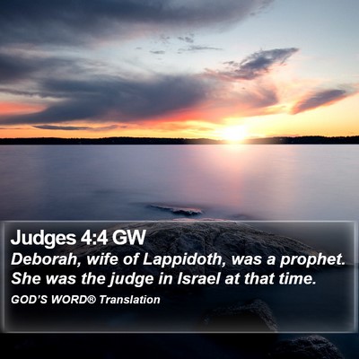 Judges 4:4 GW Bible Verse Image