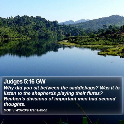 Judges 5:16 GW Bible Verse Image