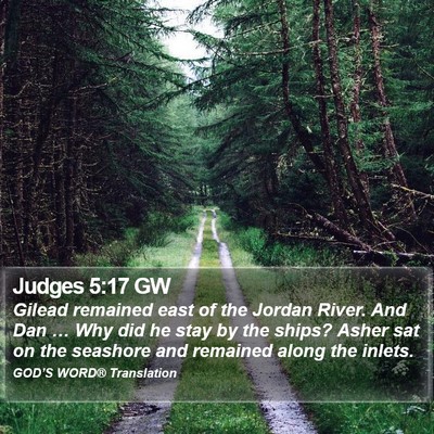 Judges 5:17 GW Bible Verse Image