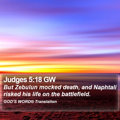 Judges 5:18 GW Bible Verse Image