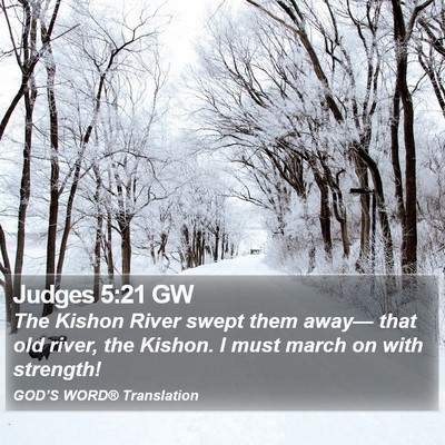 Judges 5:21 GW Bible Verse Image