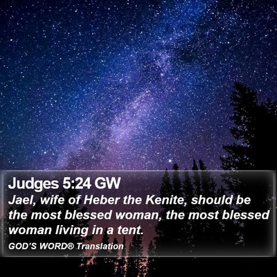 Judges 5:24 GW Bible Verse Image