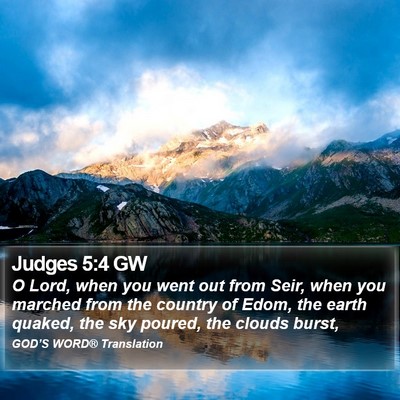 Judges 5:4 GW Bible Verse Image