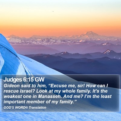 Judges 6:15 GW Bible Verse Image