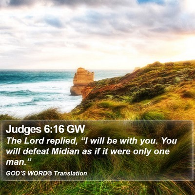 Judges 6:16 GW Bible Verse Image