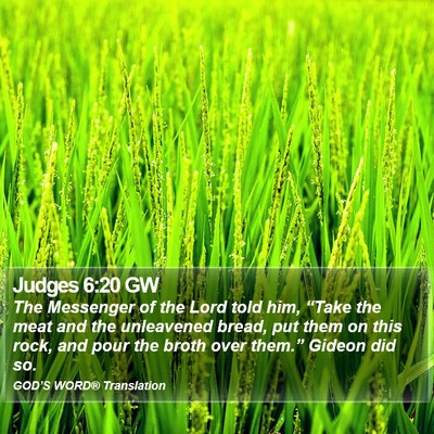 Judges 6:20 GW Bible Verse Image