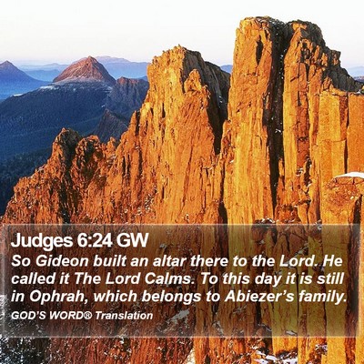 Judges 6:24 GW Bible Verse Image