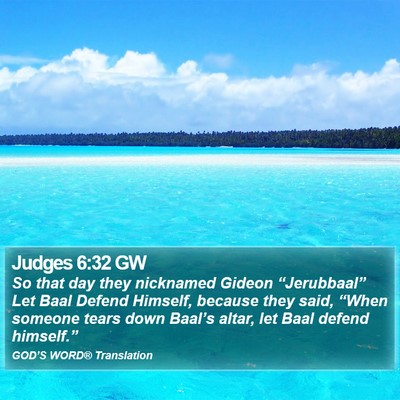 Judges 6:32 GW Bible Verse Image