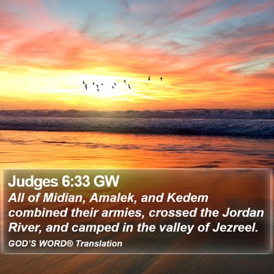 Judges 6:33 GW Bible Verse Image