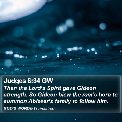 Judges 6:34 GW Bible Verse Image