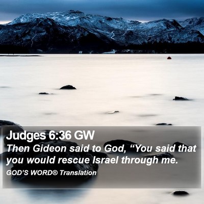 Judges 6:36 GW Bible Verse Image