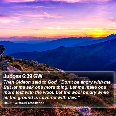 Judges 6:39 GW Bible Verse Image