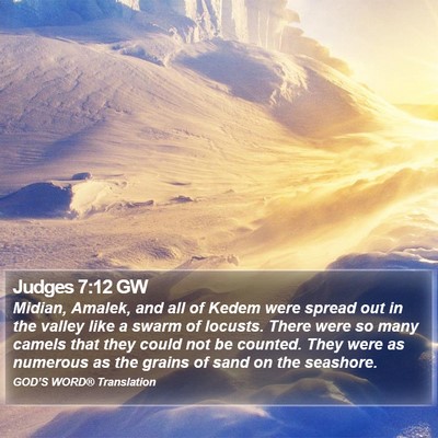 Judges 7:12 GW Bible Verse Image
