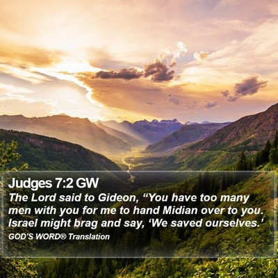 Judges 7:2 GW Bible Verse Image