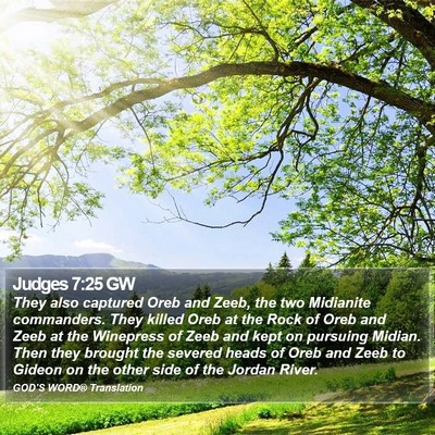 Judges 7:25 GW Bible Verse Image