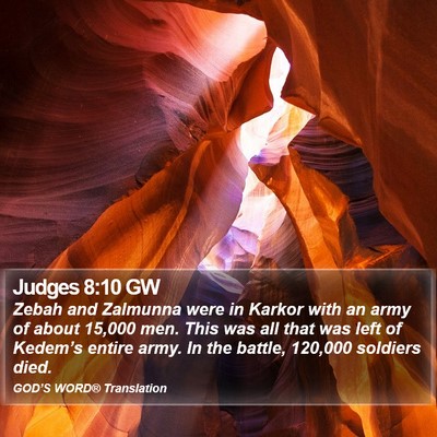 Judges 8:10 GW Bible Verse Image