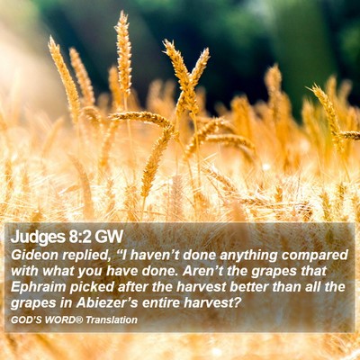 Judges 8:2 GW Bible Verse Image