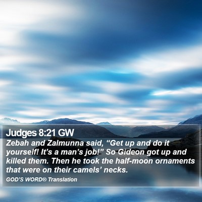 Judges 8:21 GW Bible Verse Image